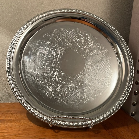 IRVINWARE Made in USA Silver Plated Serving Platter Plate or Tray - Picture 3 of 13